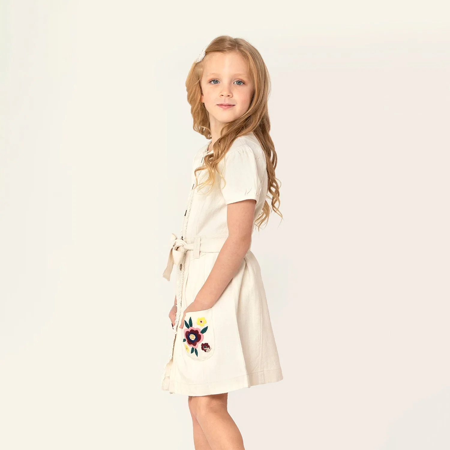 Cream Lemon Garden Dress