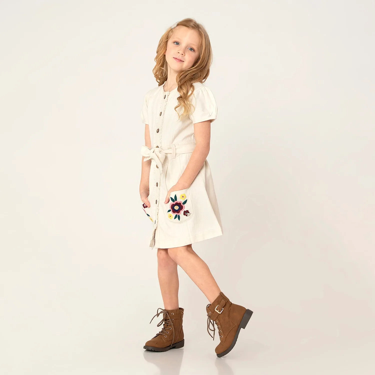 Cream Lemon Garden Dress