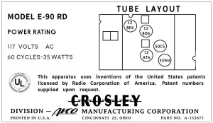 CROSLEY-E-90RD