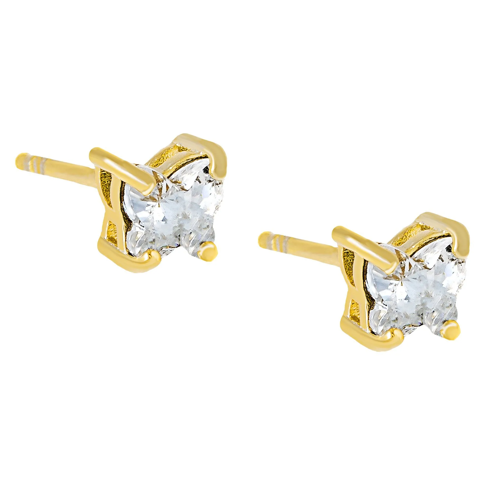 Crystal Butterfly Stud Earring