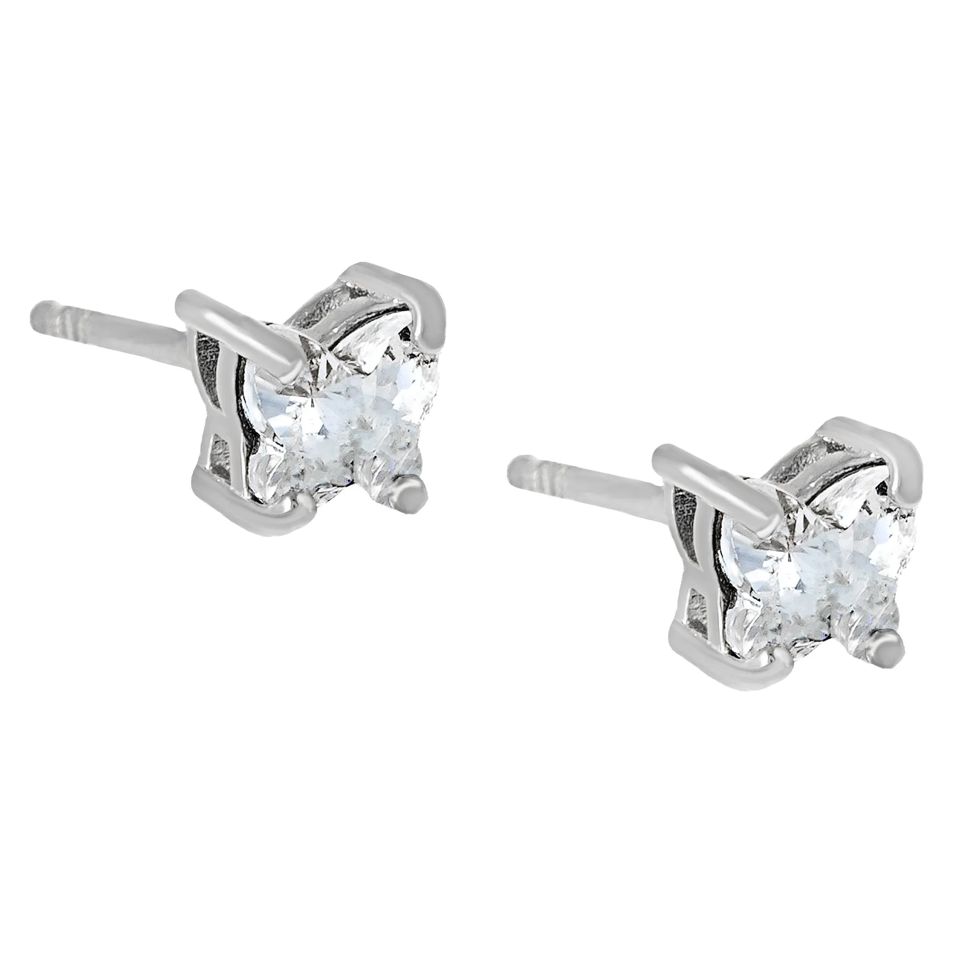 Crystal Butterfly Stud Earring