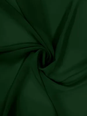 Dark Green Chiffon Fabric By The 1/2 Yard