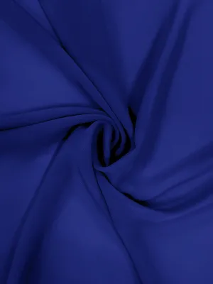 Dark Royal Blue Chiffon Fabric By The 1/2 Yard