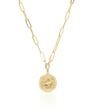 Dash: 14K Gold-Plated Sterling Silver Pendant Necklace