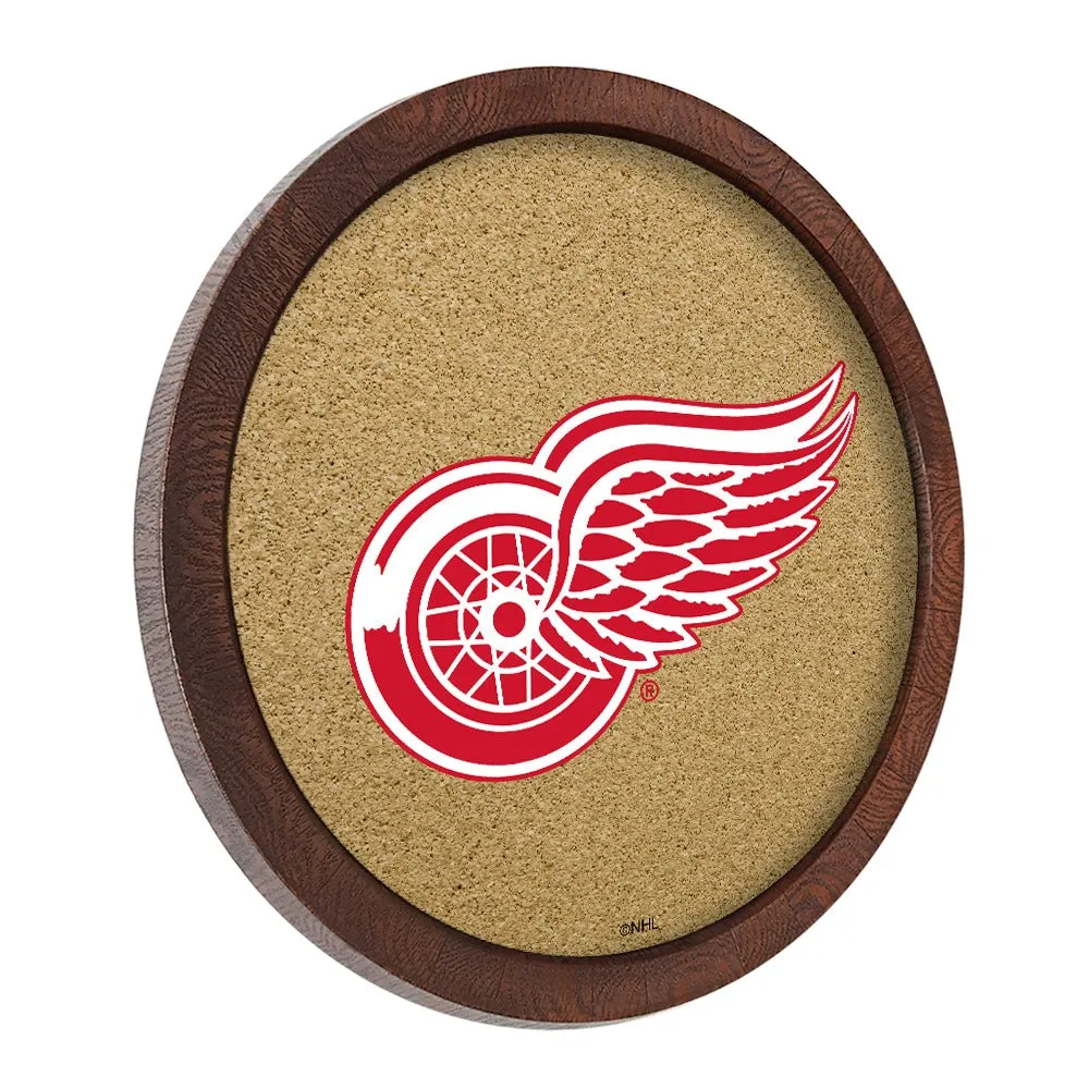 Detroit Red Wings: Barrel Top Cork Note Board