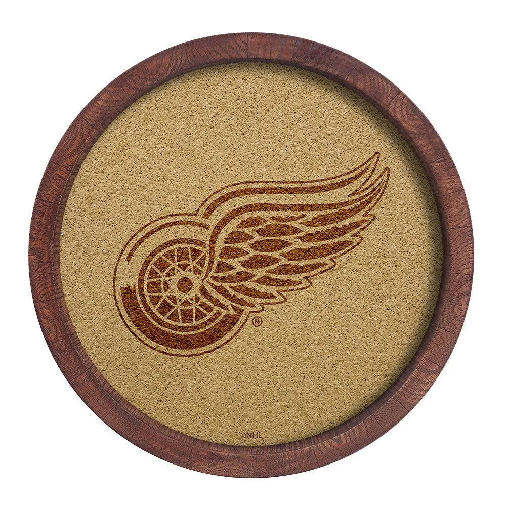 Detroit Red Wings: Barrel Top Cork Note Board