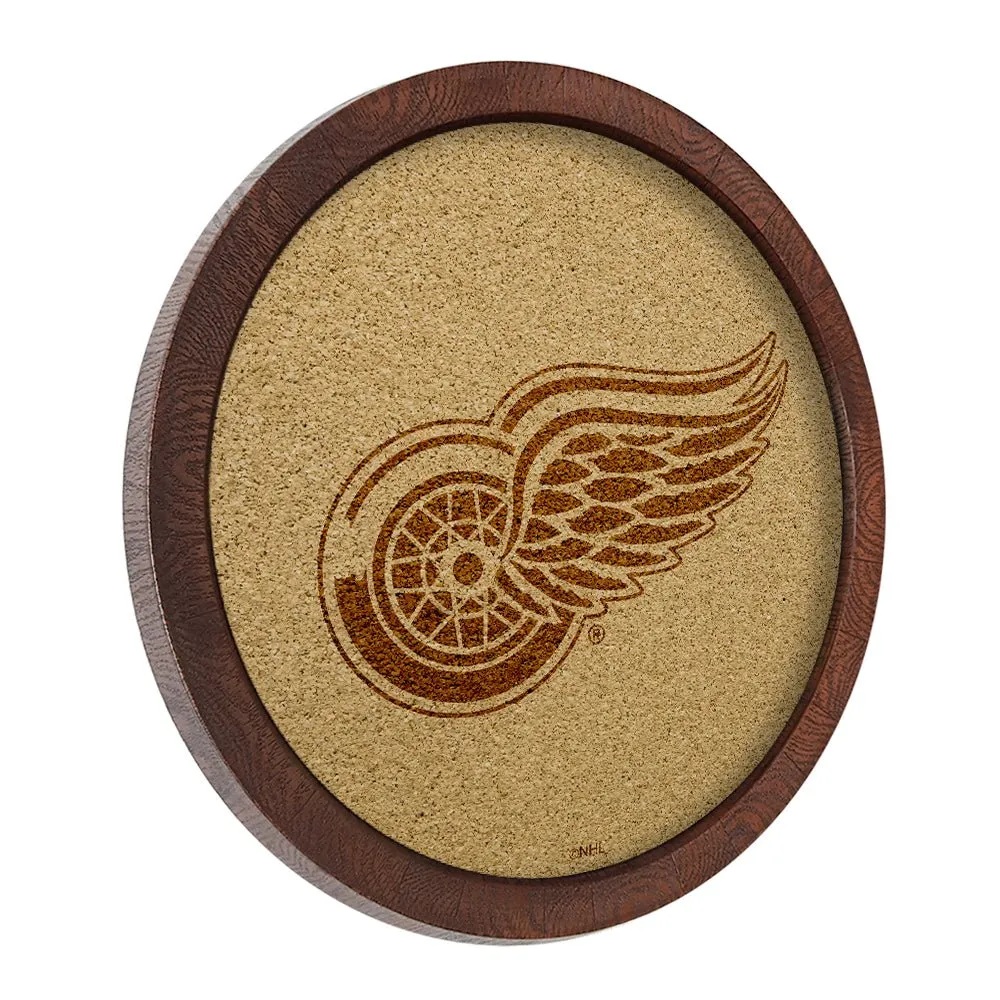 Detroit Red Wings: Barrel Top Cork Note Board
