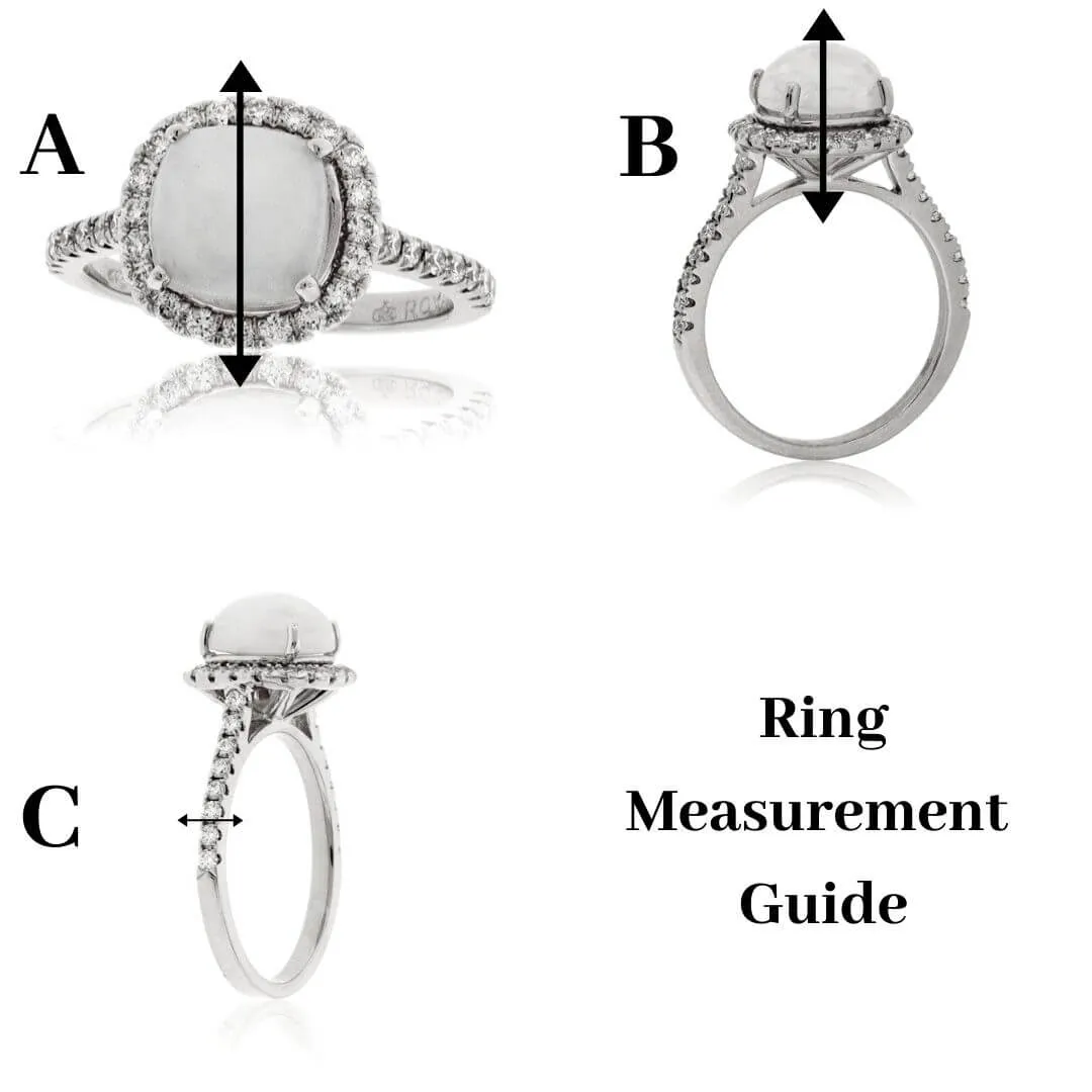 Diamond Contour Tracer Style Ring