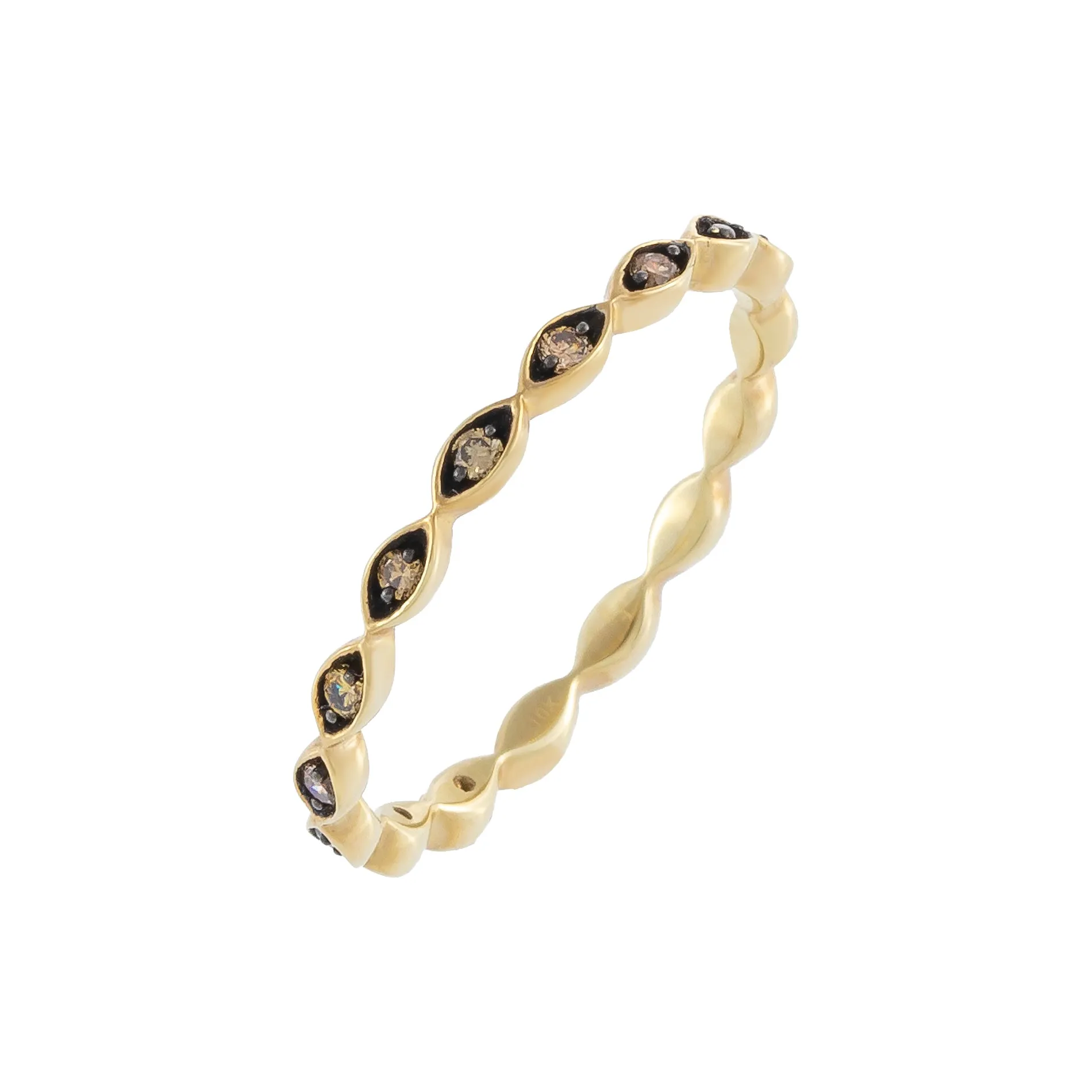 Diamond Onyx Band 10K