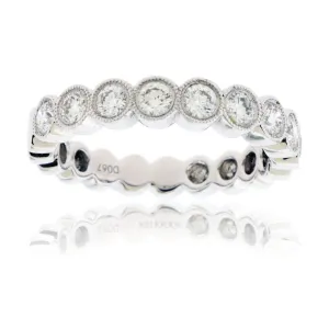 Diamond Shape Round Style Eternity Band
