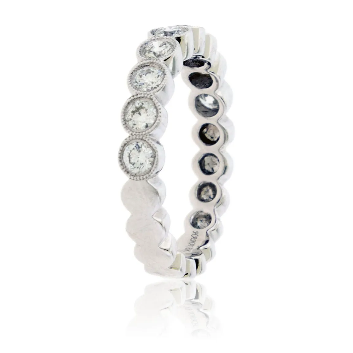 Diamond Shape Round Style Eternity Band