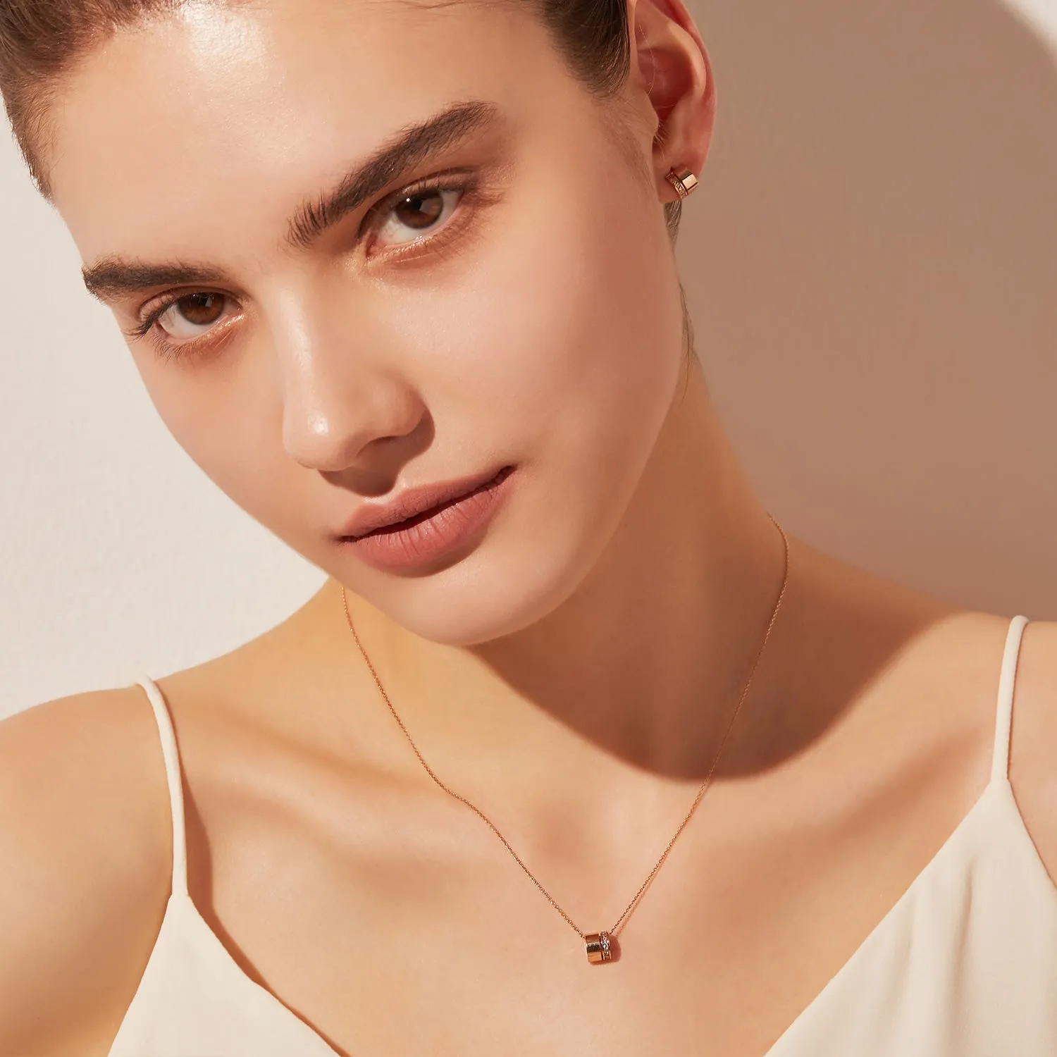 Dual D.D Gold Necklace JDRNR3S574S