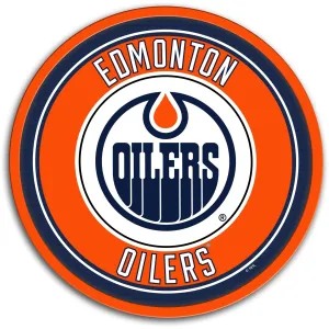 Edmonton Oilers: Modern Disc Wall Sign