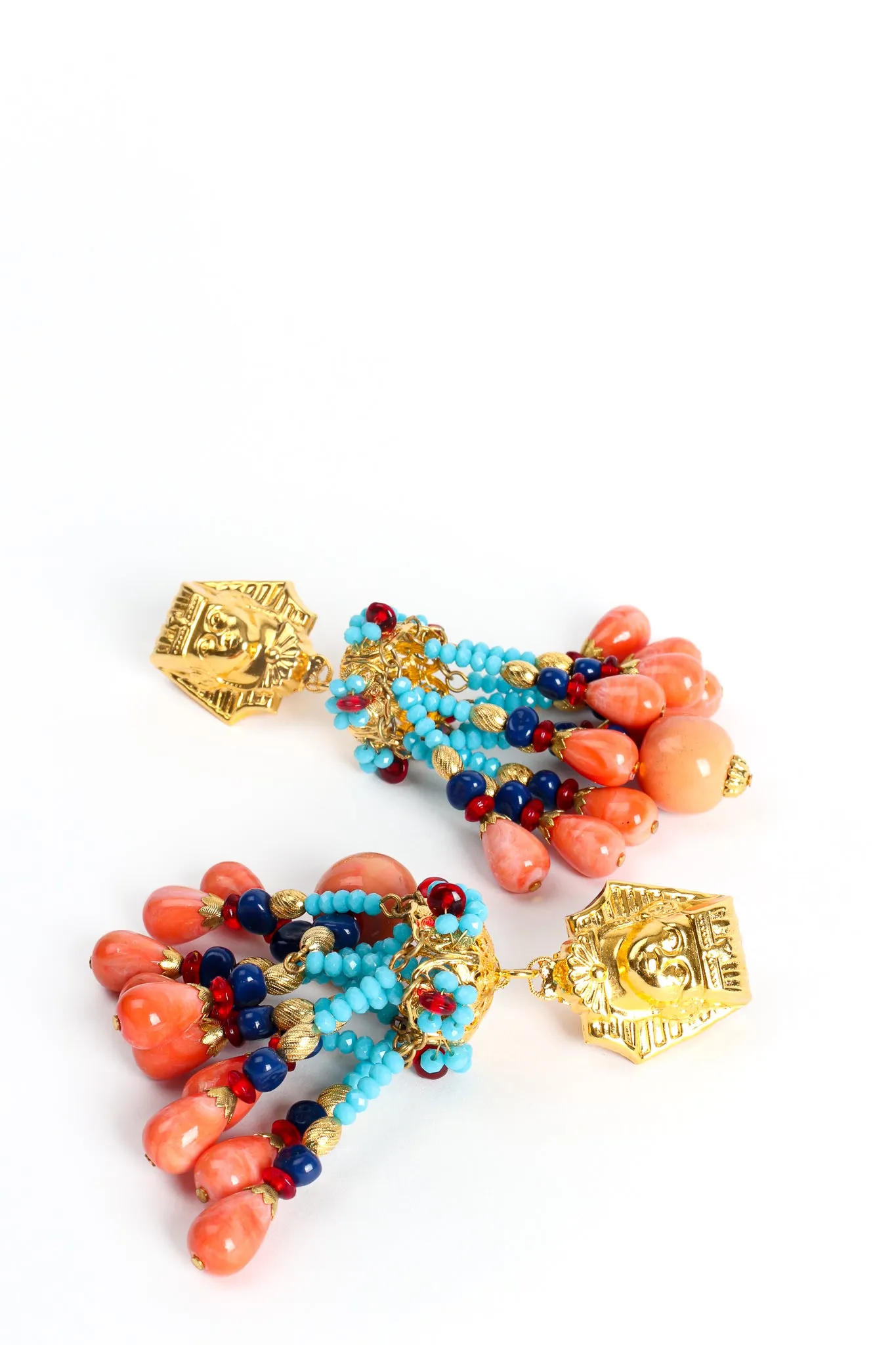 Egyptian Revival Chandelier Earrings