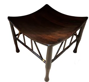 Egyptian Revival Liberty & Co. "Thebes" Stool With Ebony Finish