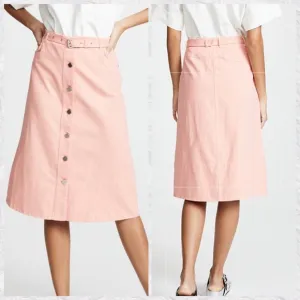 Elizabeth &amp; James Merritt Button Down Midi Skirt