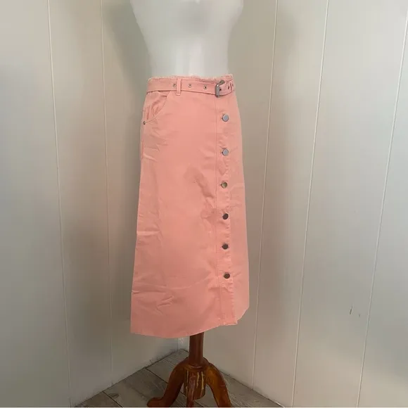 Elizabeth &amp; James Merritt Button Down Midi Skirt