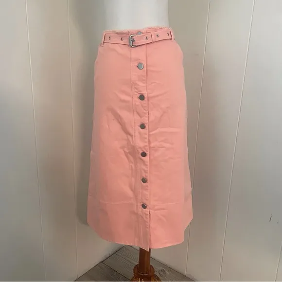 Elizabeth &amp; James Merritt Button Down Midi Skirt