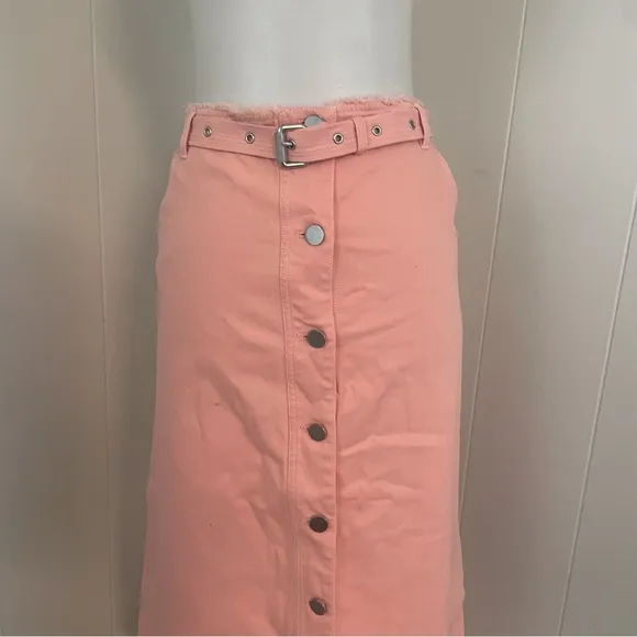 Elizabeth &amp; James Merritt Button Down Midi Skirt