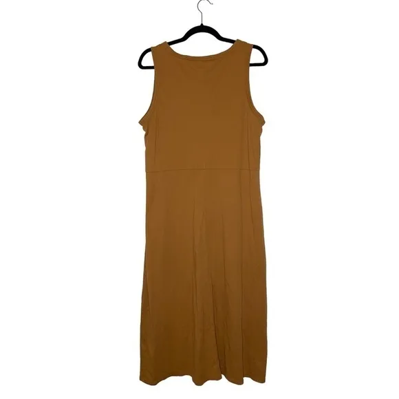 Elizabeth and James Midi Brown Tank Tshirt Dress Women’s Large Cotton Loose Fit