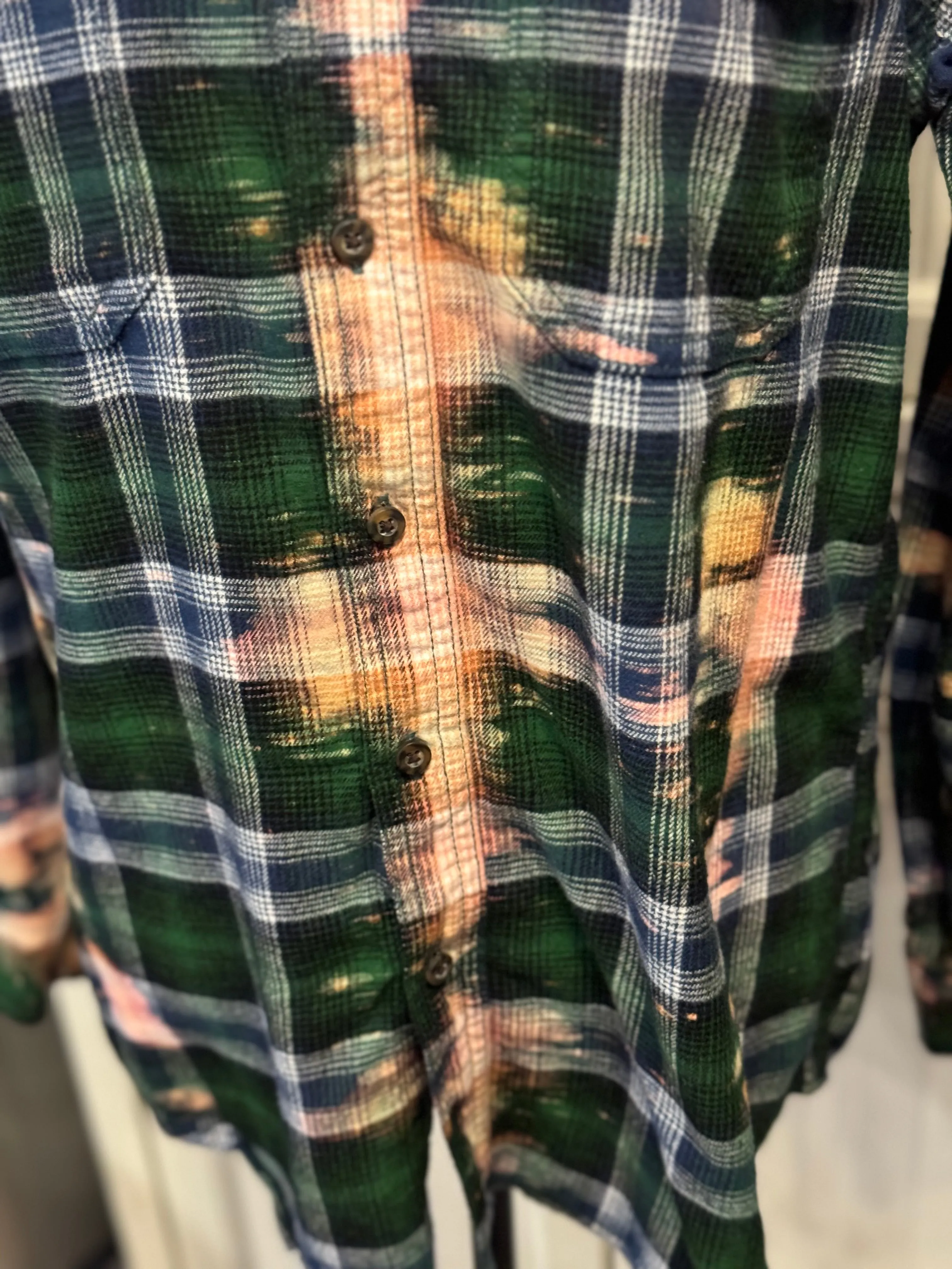 Elsie Distressed Flannel ~ Unisex Size Small