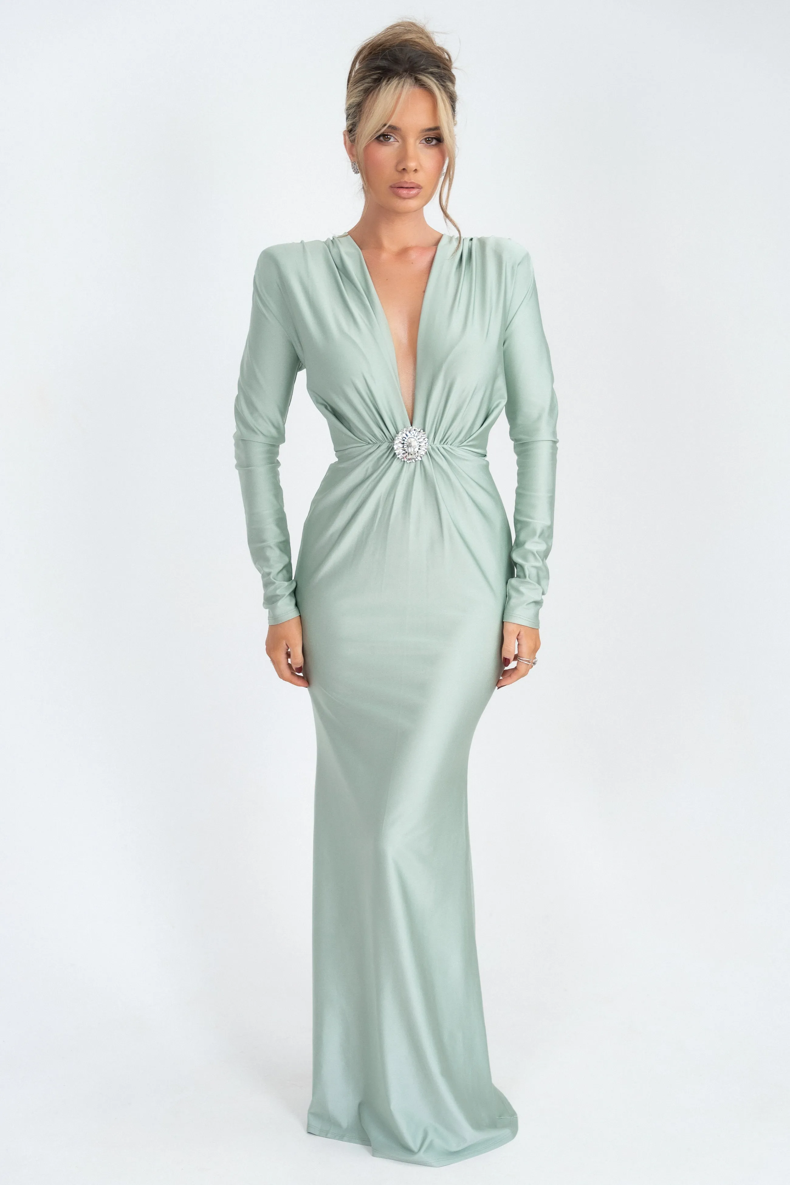 Enora Sage Dress