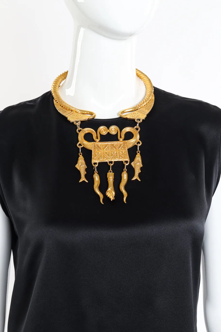 Etruscan Revival Amulet Necklace