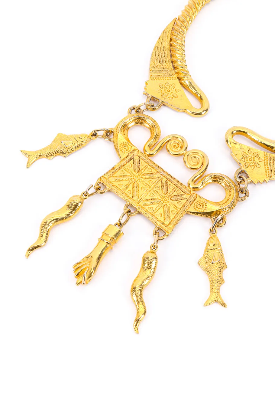Etruscan Revival Amulet Necklace