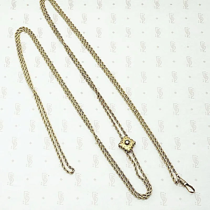 Etruscan Revival Gold Slide Chain