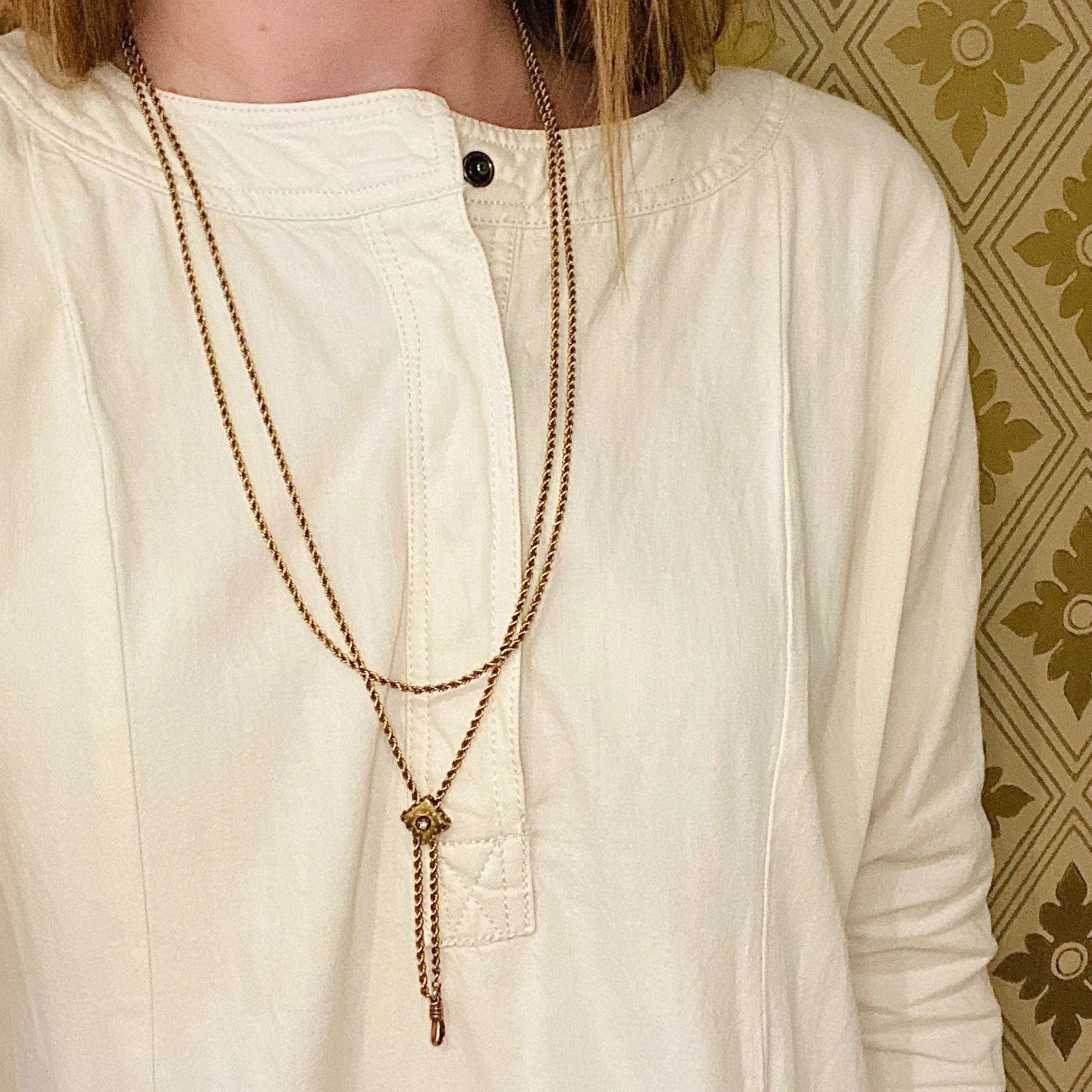 Etruscan Revival Gold Slide Chain