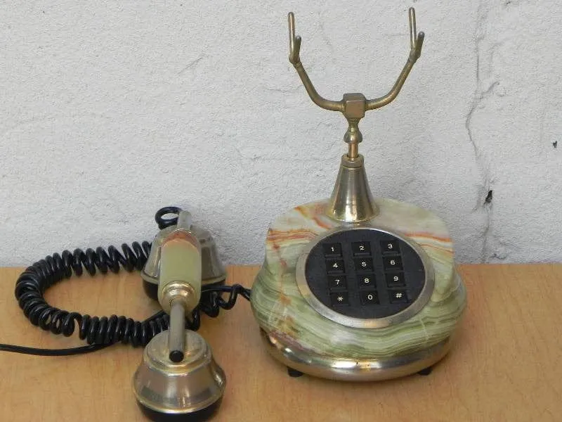 European Jade Marble Antique Style Telephone