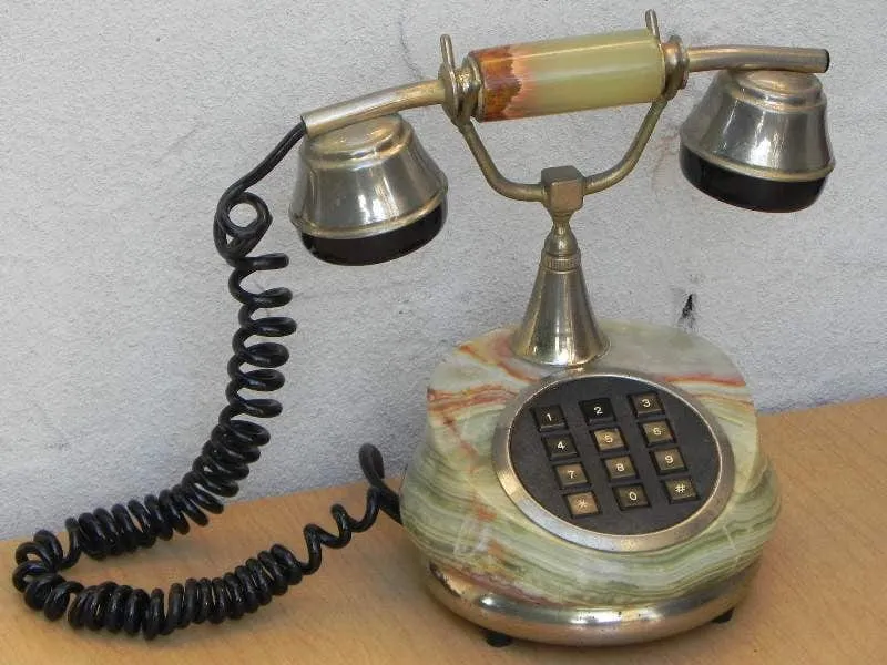 European Jade Marble Antique Style Telephone
