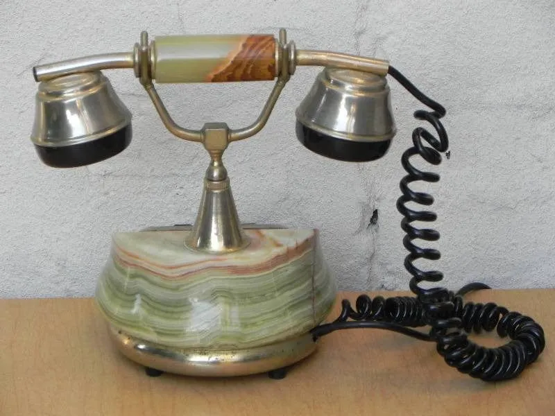 European Jade Marble Antique Style Telephone