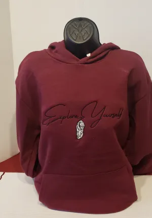 Explore Yourself Maroon(Maroon Stylez)Hoodie