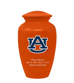 Fan Series - Auburn University Tigers Orange Memorial Cremation Urn - IUAUB101