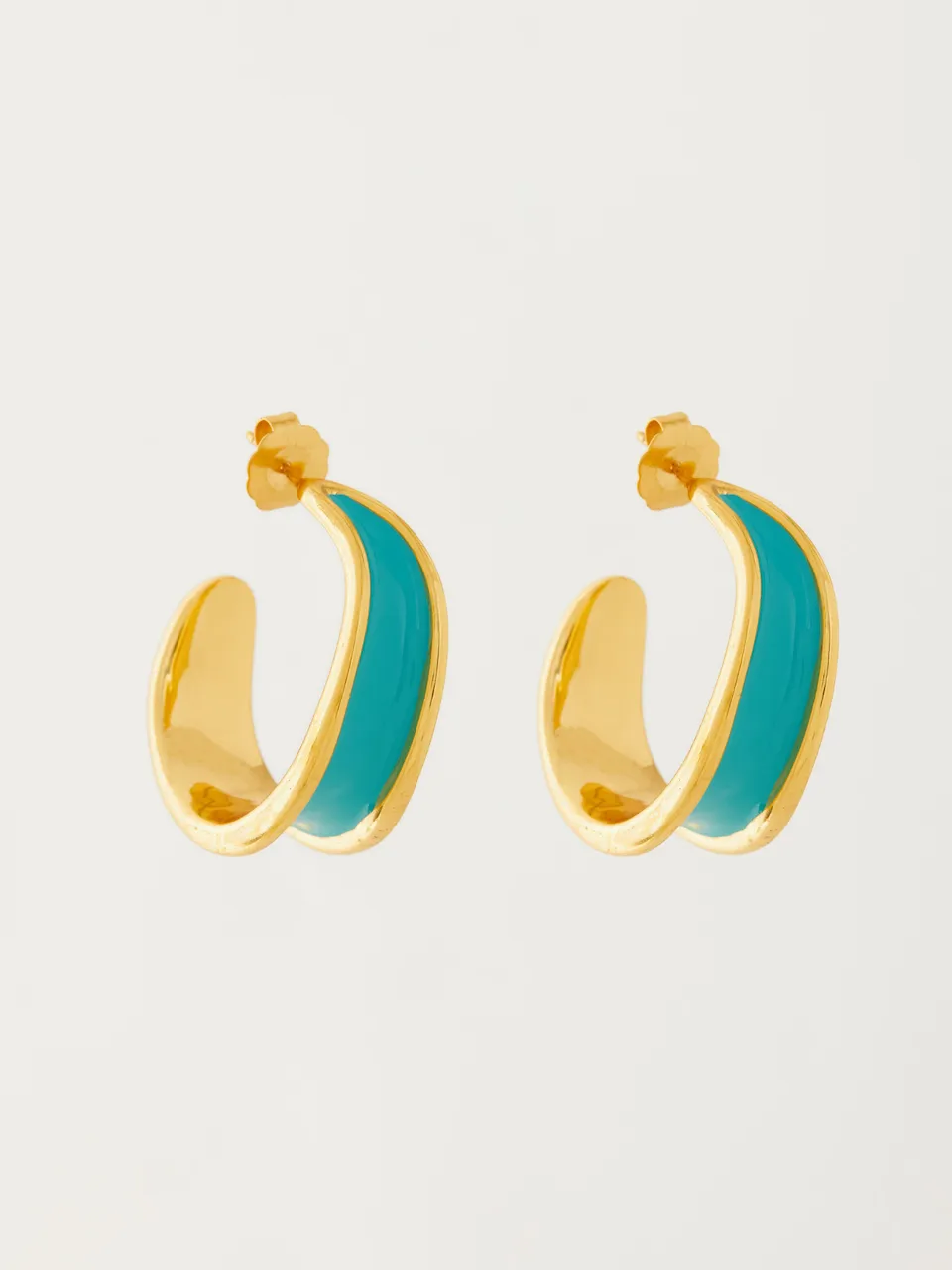Fashion Jewelry-18k Gold Plated-Earrings-Kandy-Tropical Aqua-RIVA1016_TA-Fashion Edit Voyce