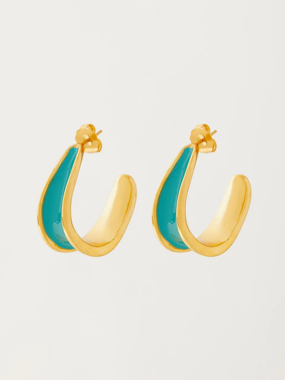 Fashion Jewelry-18k Gold Plated-Earrings-Kandy-Tropical Aqua-RIVA1016_TA-Fashion Edit Voyce