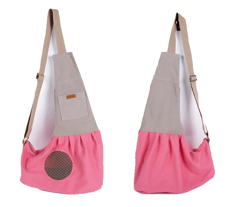 Fashion Portable Canvas Carrying Single Shoulder Bag for Small Pets Cat Dog Outdoor Use Blue_60*50*19cm