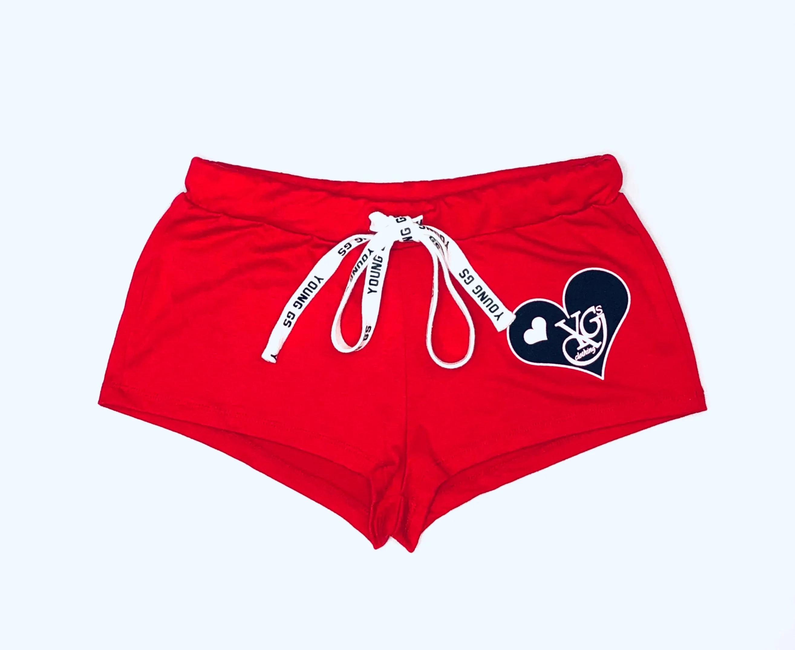 Female YGSC Heart Logo Crop-Top w/ Booty shorts