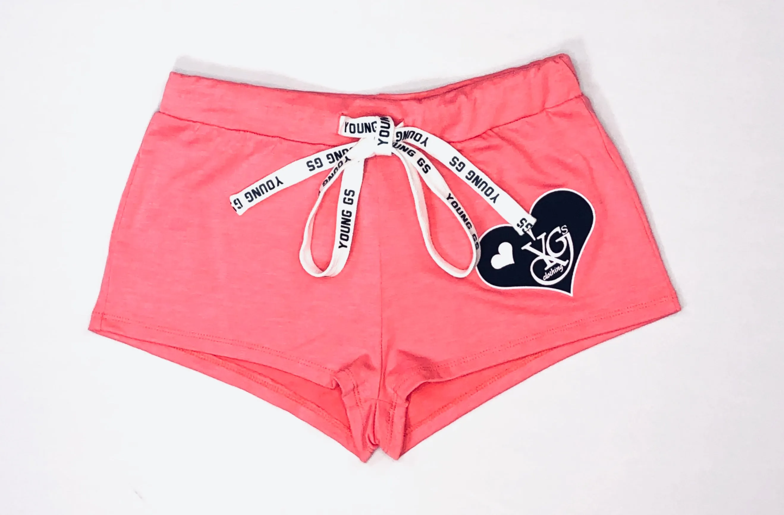 Female YGSC Heart Logo Crop-Top w/ Booty shorts