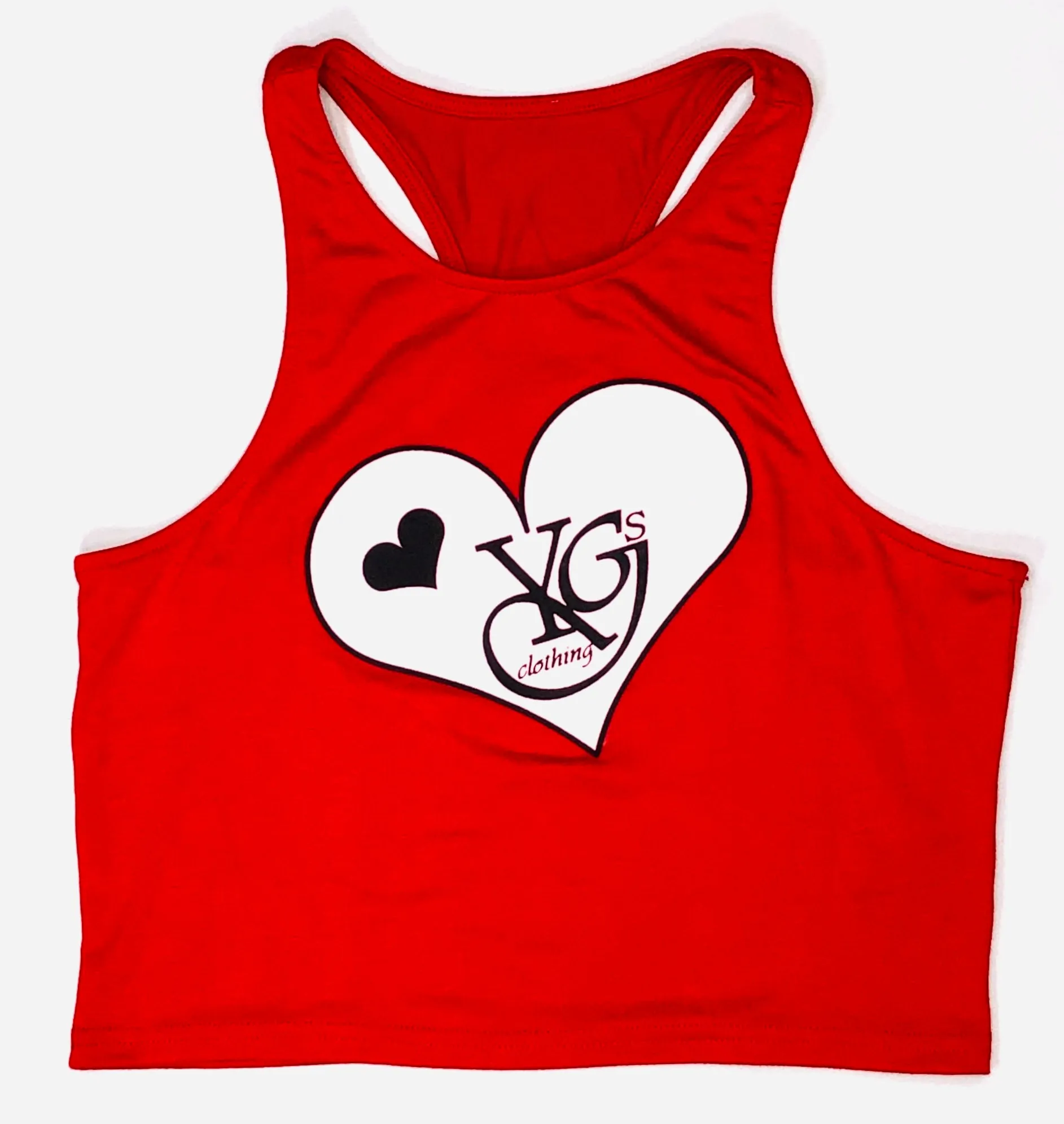 Female YGSC Heart Logo Crop-Top w/ Booty shorts