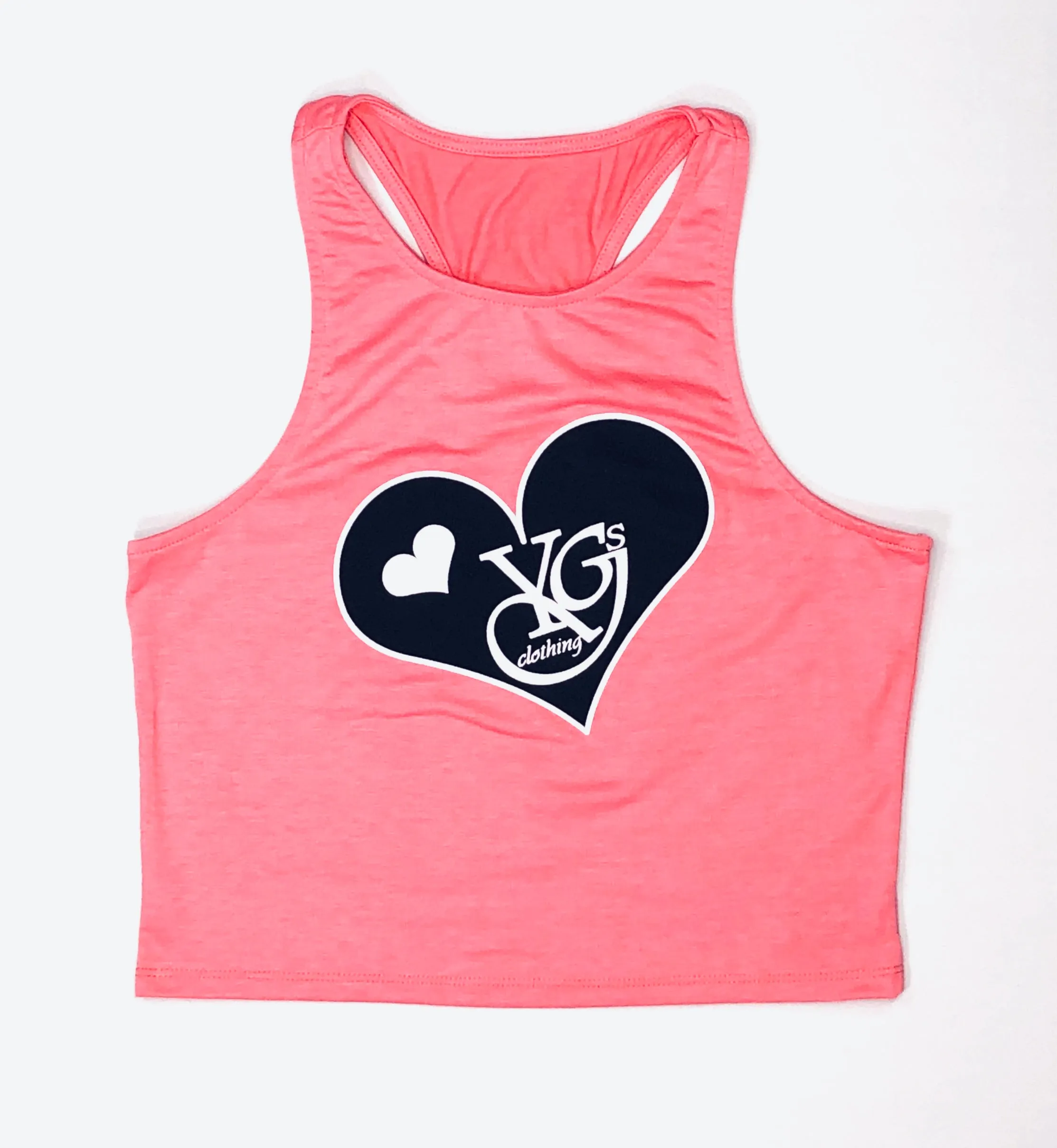 Female YGSC Heart Logo Crop-Top w/ Booty shorts
