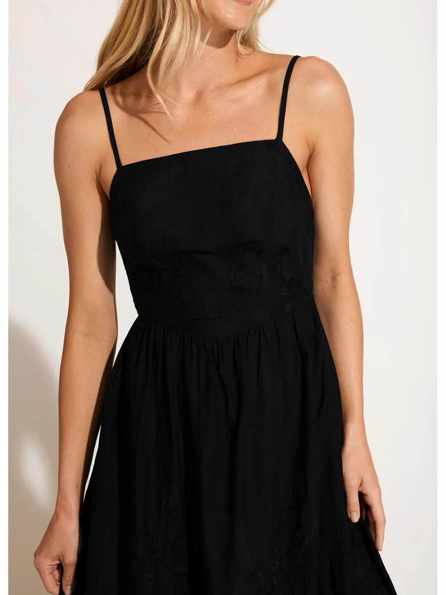 Flora Dress in Black