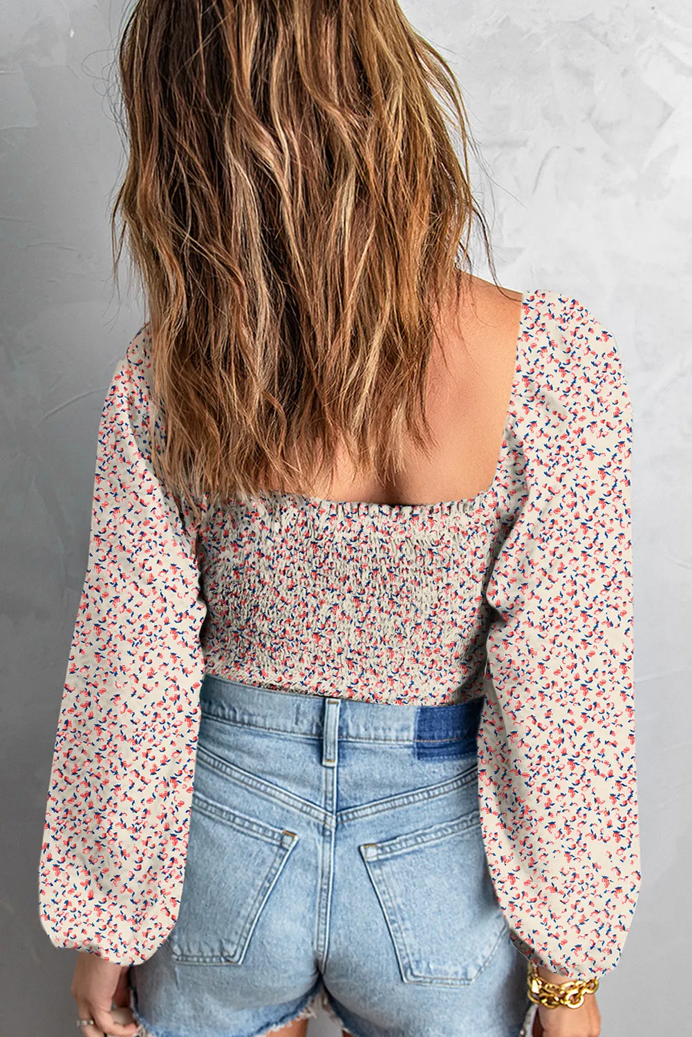 Floral Smocked Top