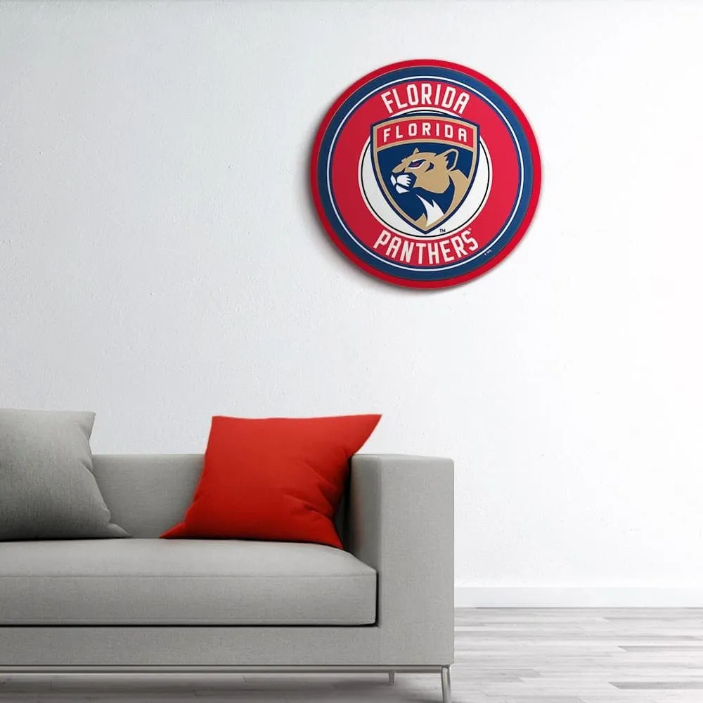 Florida Panthers: Modern Disc Wall Sign