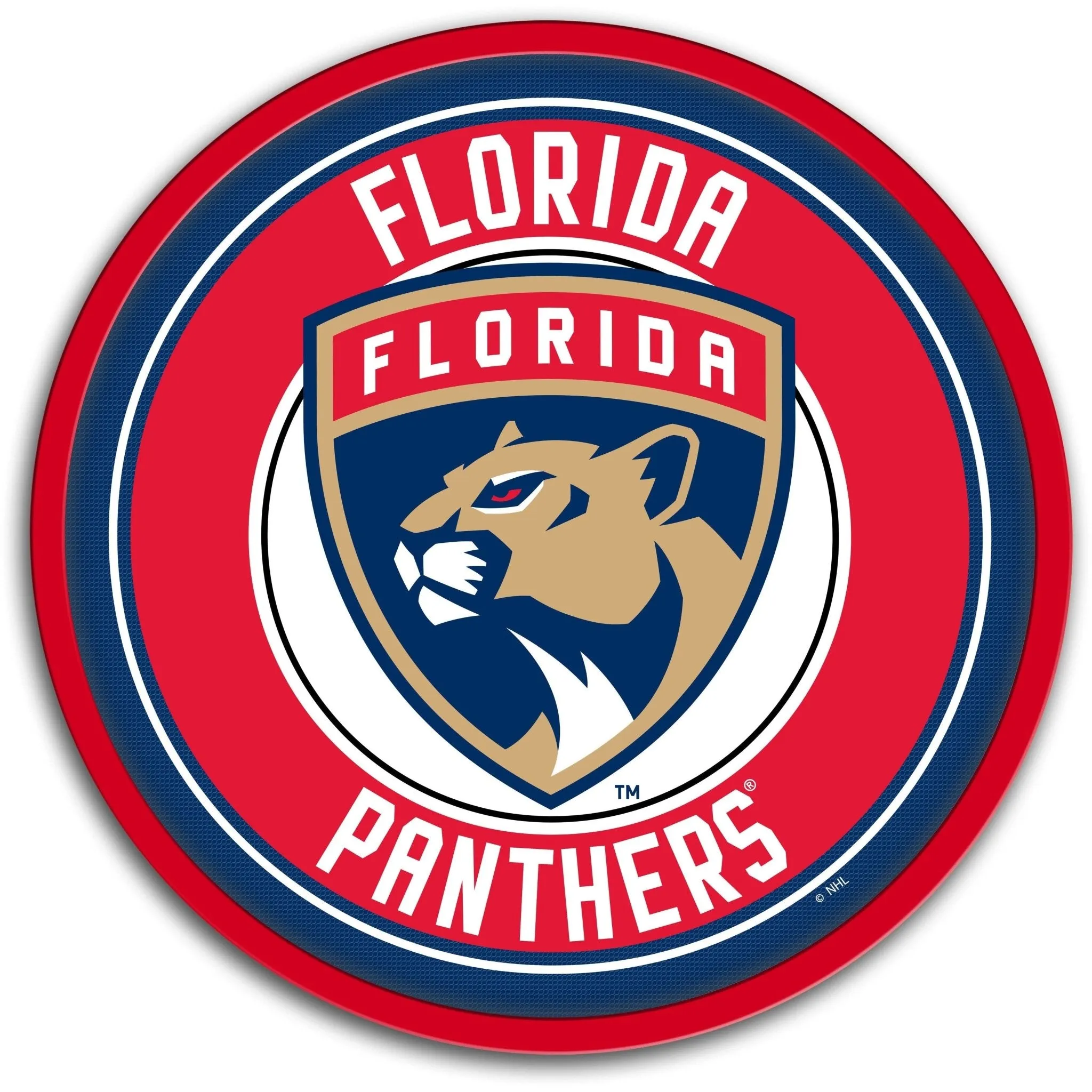 Florida Panthers: Modern Disc Wall Sign