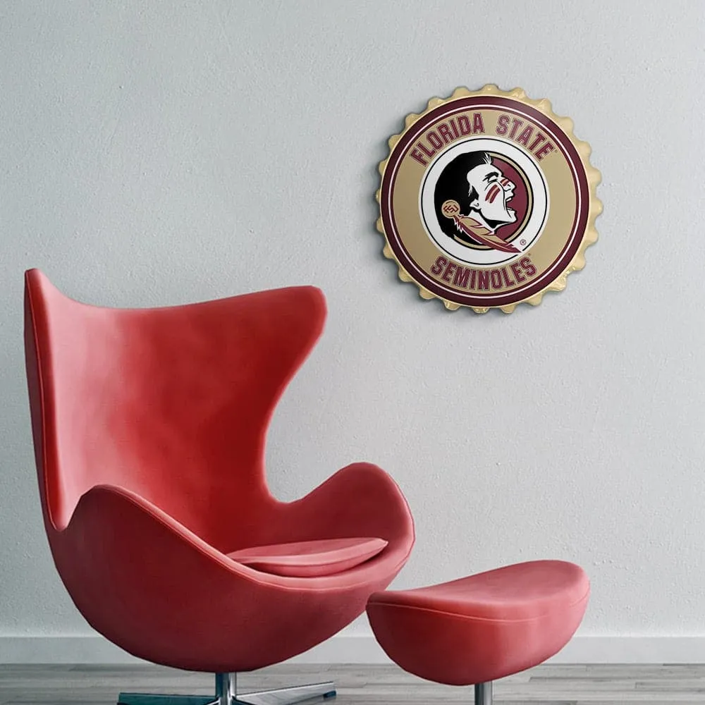Florida State Seminoles: Bottle Cap Wall Sign