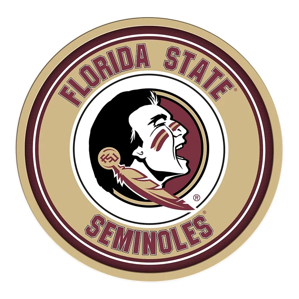 Florida State Seminoles: Modern Disc Wall Sign