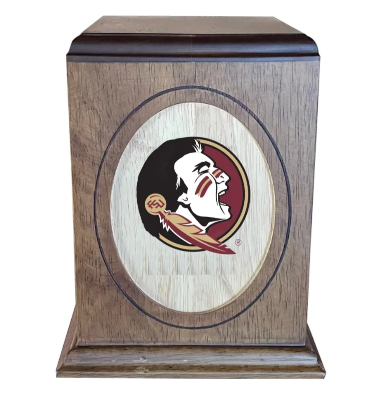 Florida State University Seminoles Wooden Memorial Cremation Urn - WDFLST100