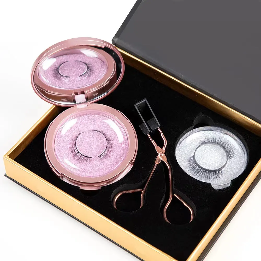 Fofosbeauty 3D Natural Looking Magnetic eyelashes without Eyeliner (3 pairs)
